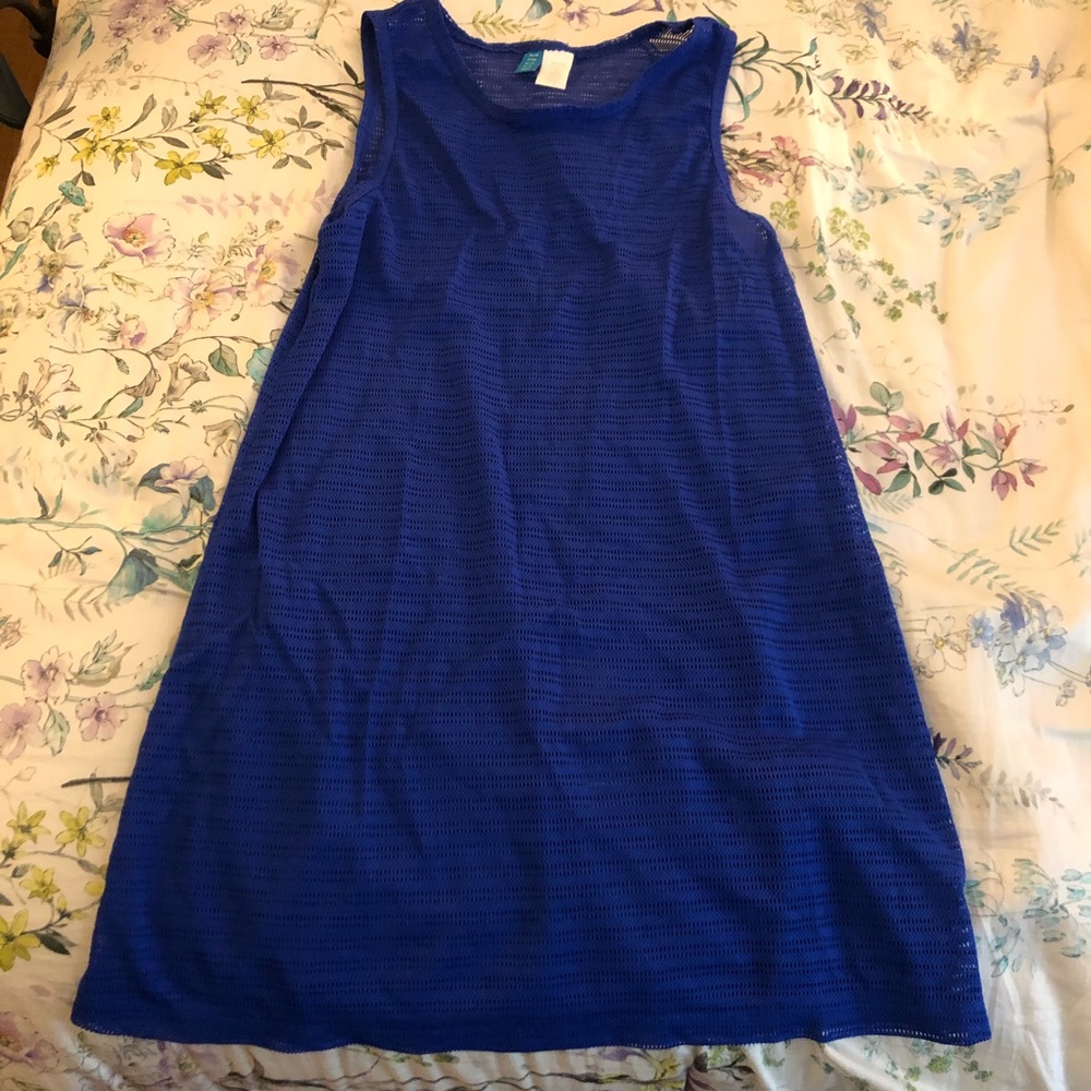 Blue beach coverup dress